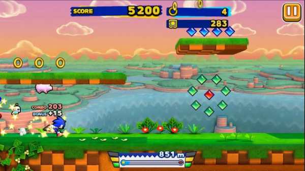 sonic runner dash racing screenshot 1