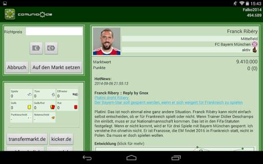 Comunio screenshot 8