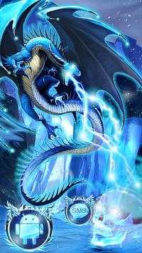 Neon Ice Dragon Launcher Theme screenshot 4