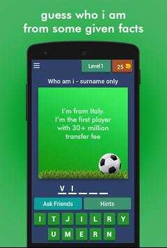 Football Game Trivia/Quiz - Guess Football Players screenshot 1