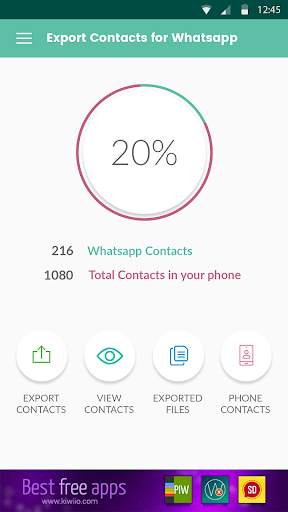 Exportar contactos para WhatsApp screenshot 2