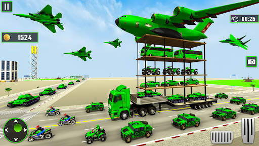 Crazy Car Army Transport Truck screenshot 1