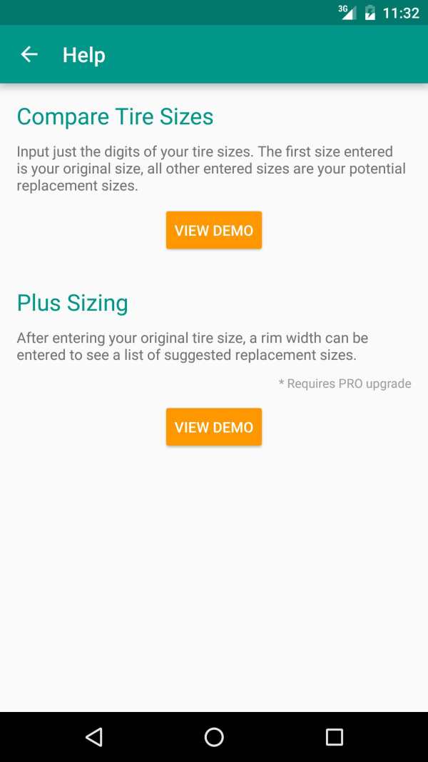 Tire Calculator Deluxe screenshot 3