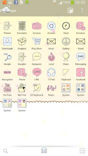 Free Pastel Go Launcher Theme screenshot 2