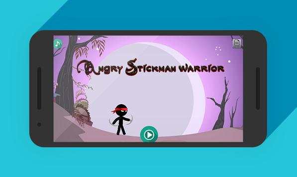 Angry Stickman Warrior Fight screenshot 1