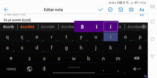 Teclado Andaluz EPA for AnySoftKeyboard screenshot 6