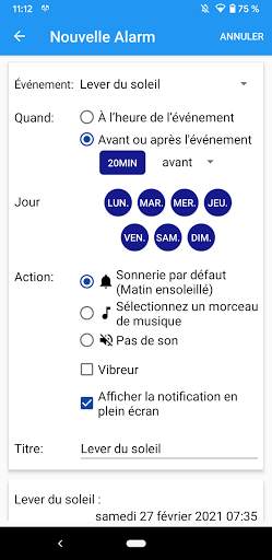 Alarme du soleil screenshot 2