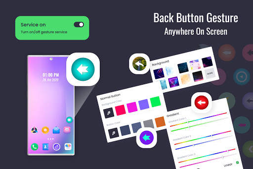 Back Button Gesture Anywhere on Screen screenshot 1