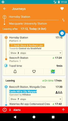 Transport Now Sydney - train, metro, bus and ferry screenshot 5