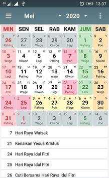 Kalender Indonesia 2017 Lite screenshot 1