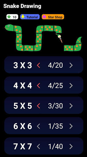 Snake Drawing - Beautiful puzzle game screenshot 1