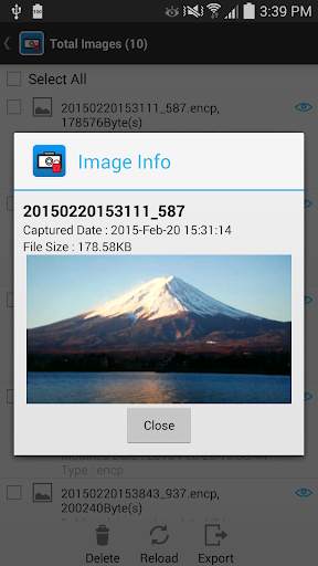 Camera Encrypt Application screenshot 3