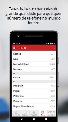 White Calling App de chamadas e cartão de chamadas screenshot 2