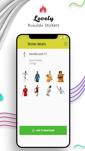 Ronaldo Stickers For Whatsapp  screenshot 3