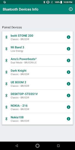 Bluetooth Devices Info screenshot 1