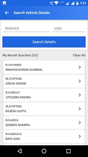 RTO Vehicle Information screenshot 2