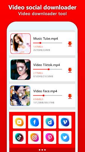 Video social downloader screenshot 1