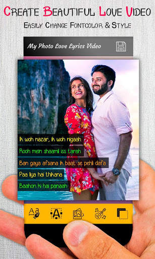 Love Lyrical Full Screen Video Status Maker screenshot 2