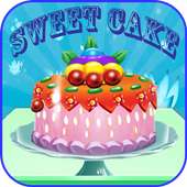 cooking strawberry sweet cakes game logo