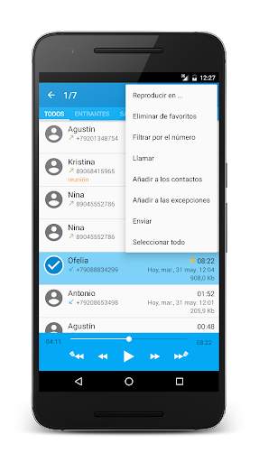 Call recorder: CallRec screenshot 2