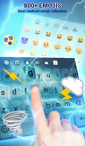 Storm Animated Keyboard + Live Wallpaper screenshot 3