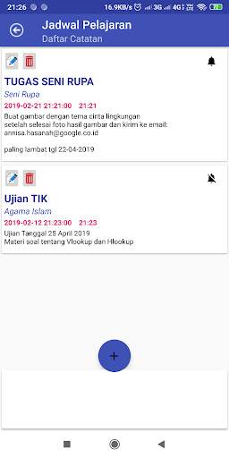 Jadwal Pelajaran screenshot 3