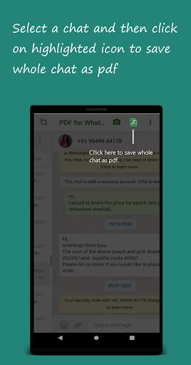 PDF for WhatsApp screenshot 3