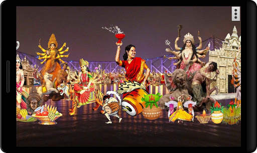 4D Durga Puja, Navaratri Durgotsava Live Wallpaper screenshot 2