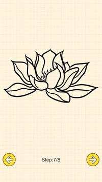 How To Draw Flowers Tattoo screenshot 5