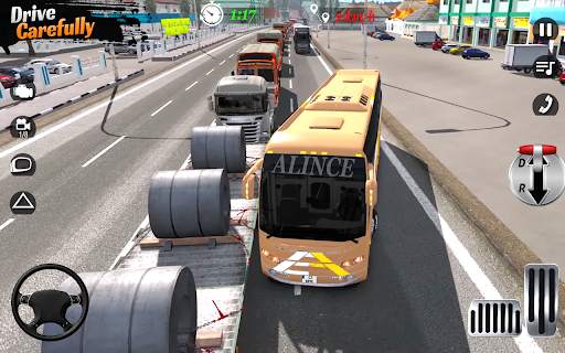 Bus driving: Parking bus 3d screenshot 5