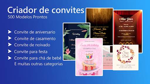 Criar convites personalizados screenshot 1