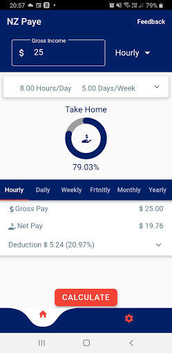 Paye/Tax Calc [New Zealand 2020] screenshot 1