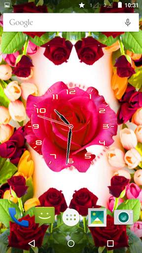 Rose Flower Clock screenshot 8