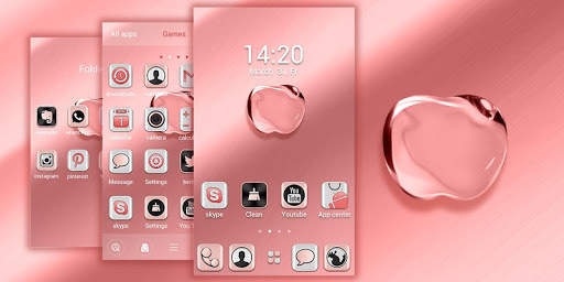 RoseGold Apple GOLauncherTheme screenshot 5
