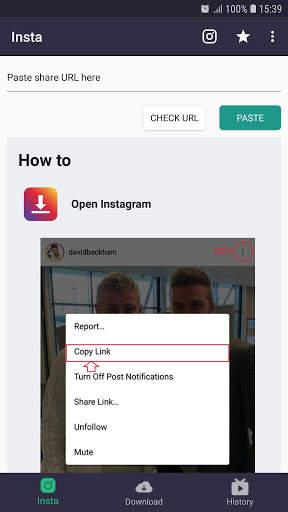 Trình tải video cho Instagram screenshot 1