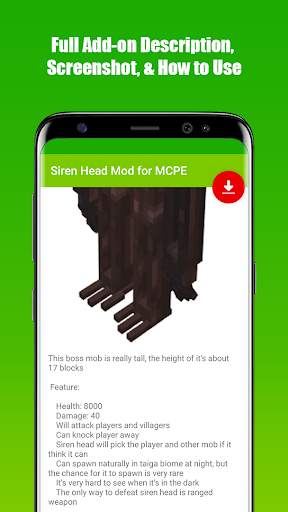 Siren Head Mod for MCPE screenshot 2