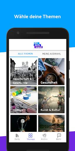 My Daily Input - Deine App für neues Wissen screenshot 2