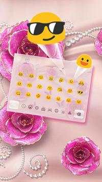 Rose Butterfly Jewery Keyboard 3 تصوير الشاشة