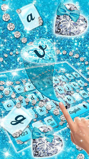 Turquoise Gorgeous Keyboard screenshot 2