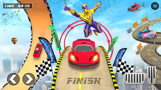 Spiderhero Stunt Race Car Game screenshot 5