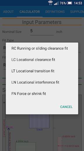 Fit Tolerance ANSI screenshot 3