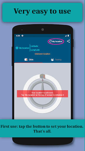 Kaaba compass - Muslim fasting Ramadan 2022 screenshot 3