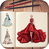 Girls Fashion Sketch Designs icon