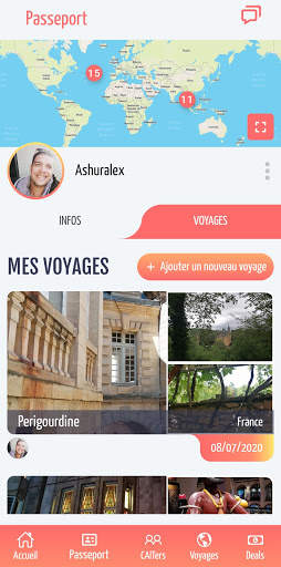CAIT Réseau social voyageurs screenshot 5