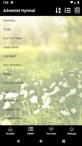 Adventist Hymnal with piano sheet screenshot 5