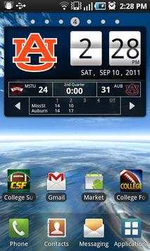 Auburn Tigers Live Clock screenshot 1
