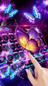 Neon butterfly keyboard screenshot 3
