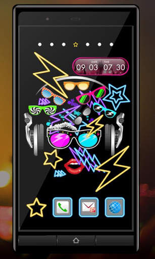 Clock Widget-MUSIC ART screenshot 3