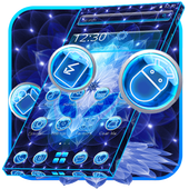 Blue Alien Technology Launcher Theme icon