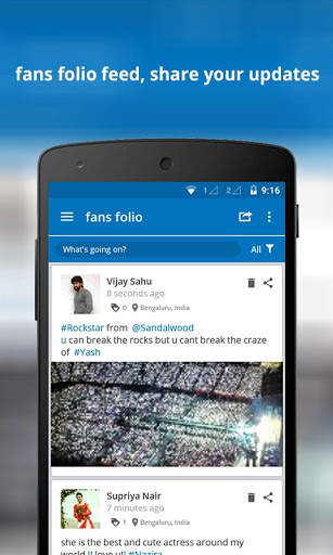 fans folio™ - Celebrities Fans [Talk about Stars] screenshot 2